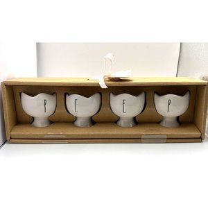 BRAND NEW 2023 Rae Dunn PEEP Egg Holder with "Cracked" Top Edges - CUTE!